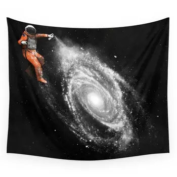 

Astronaut Wall Tapestry Wall Hanging Throw Bohemian Door Curtain