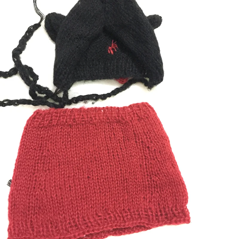 mickey hat mohair set  