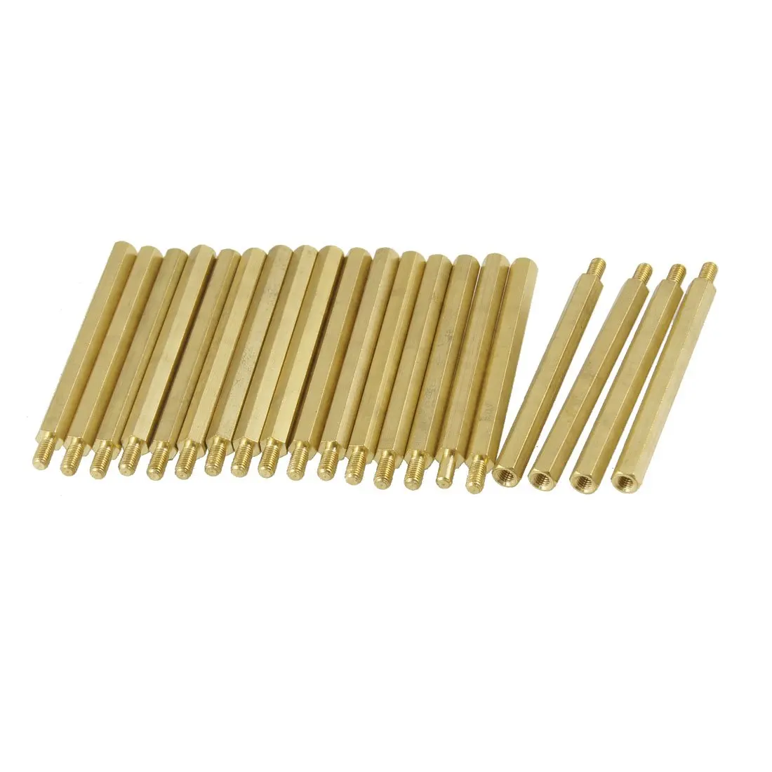 

MOCC 20 Pcs M3 Male x M3 Female Hexagonal Thread PCB Standoff Spacer 50mm Body Length