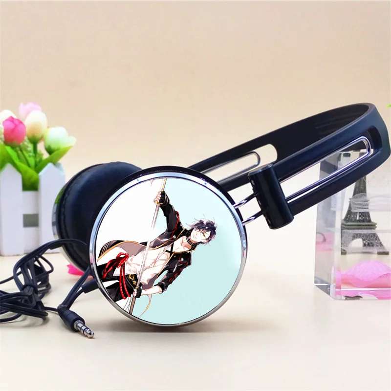 Custom Touken Ranbu Online Mikazuki Munechika Nakigitsune Anime Headphone Adjustable Headphones Gaming Headset Stereo Headphones - Цвет: 10