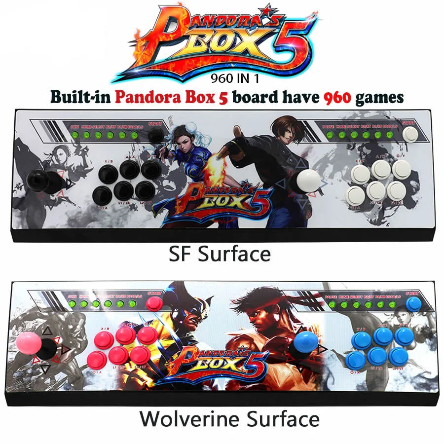 

Pandora Box 5 960 in 1 home version with pause game functioncore CPU zero delay 2 players HDMI VGA arcade console controller TV