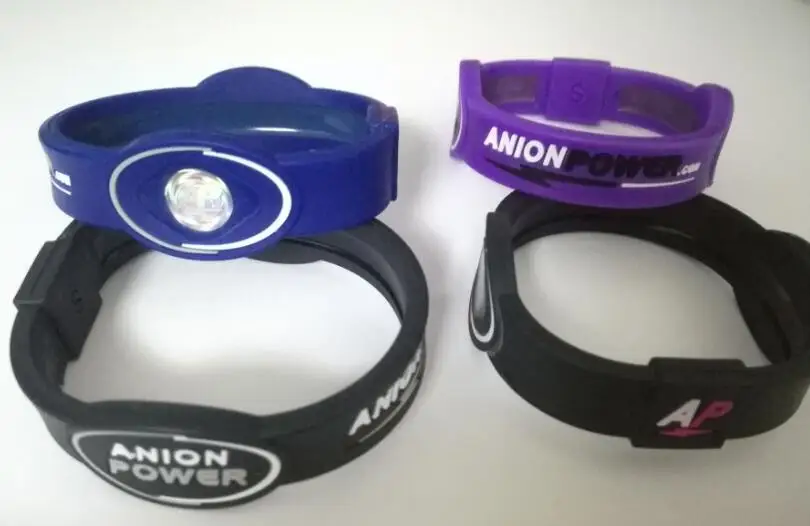 new style silicone bracelet negative ion bands 3000 ions/cc ANION power