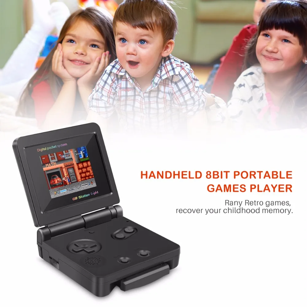 8 бит GB станция SP PVP детская портативная игровая консоль с 50 играми 2," ЖК-дисплей ретро портативный игровой плеер для детей