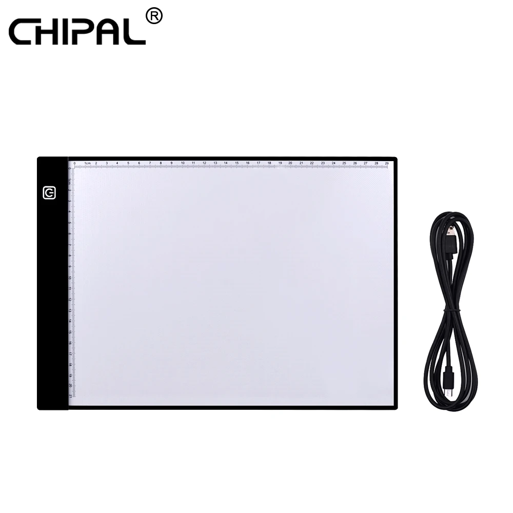 

CHIPAL A4 Drawing Tablet LED Light Pad Digital Graphic Tablets USB Electronic Writing Board Painting Tracing Copy Pad for Kids