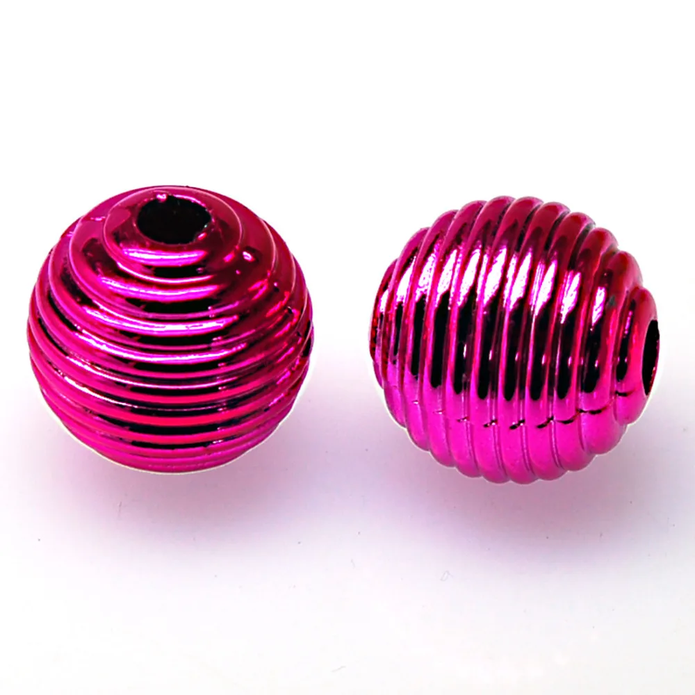 Beads,loose beads,plastic 20mm round plastic beads,plated perles,sold of 110 Pcs per pkg, coated