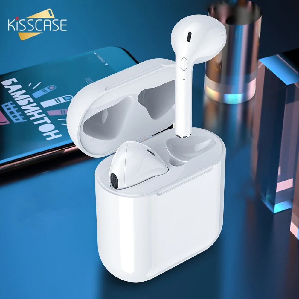 

KISSCASE I9S TWS Wireless Earbud Bluetooth Earphone Stereo Headset With Charging Box Mic Handsfree For i9S i7s Bluetooth Headset