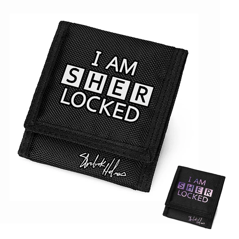Meancat I M Sherlock Holme Short Wallet Oxford Standard Sherlock Collection Wallets In Black Noctilucence Luminous Wallets Aliexpress