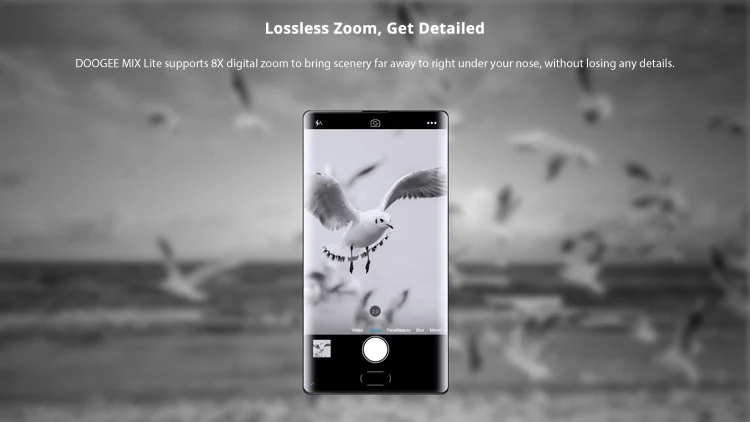 DOOGEE MIX LITE 2GB RAM 16GB ROM MTK6737 1.3GHz Quad Core 5.2 Inch IPS HD Bezel-less Screen Dual Camera Android 7.0 4G LTE Smartphone