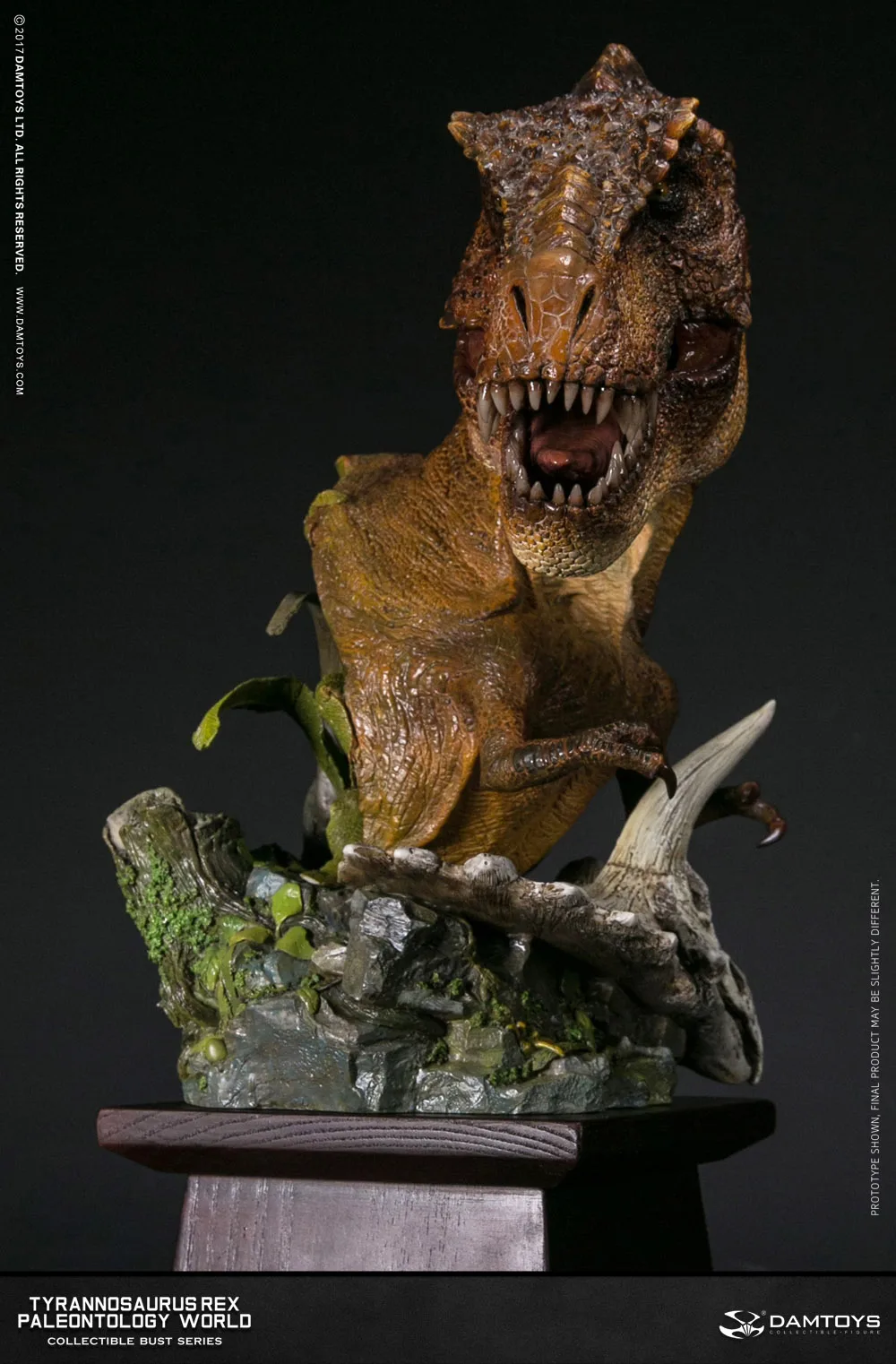 Коллекция статуй из мультфильма DAMTOYS MUS001A/MUS001B Tyrannosaurus T-Rex Bust PolyStone