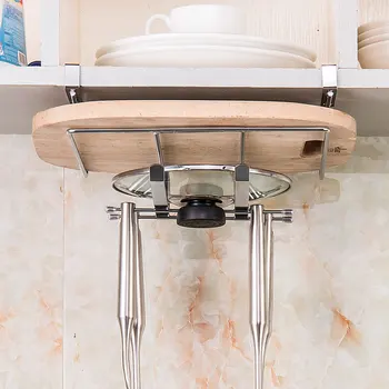 

Desk board kitchen spatula without hole wall-mounted cutting board rack pot rack cabinet partition rack LU4192