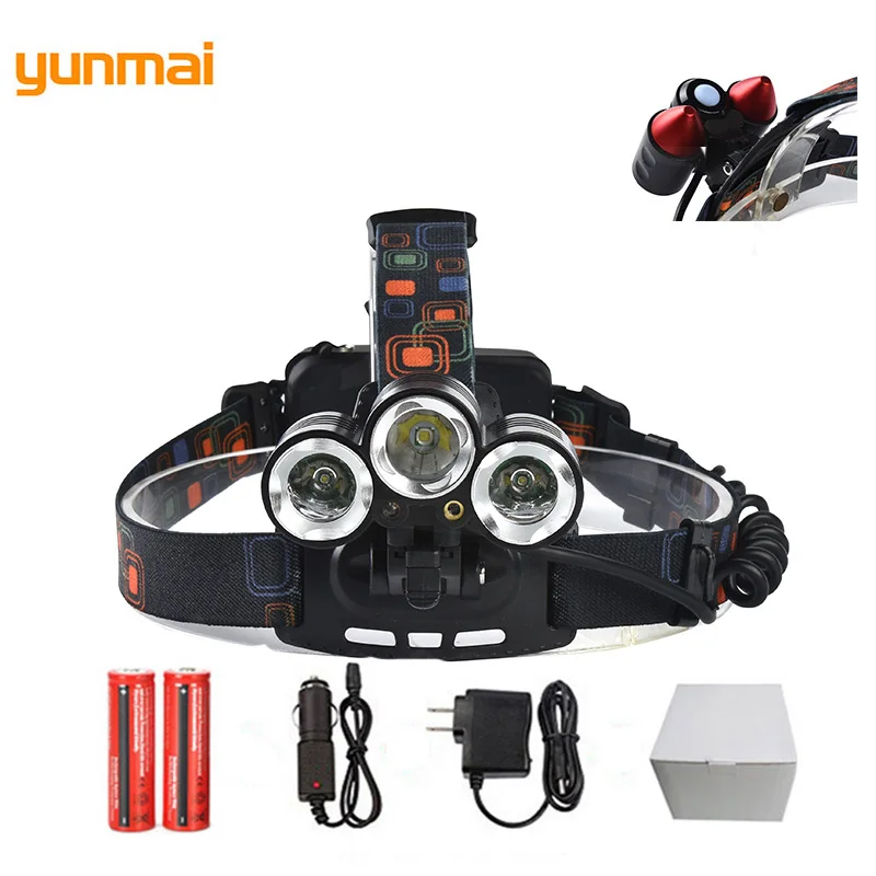 New Military Tactical Sports Headlight Red Laser Shooting Head Lamps