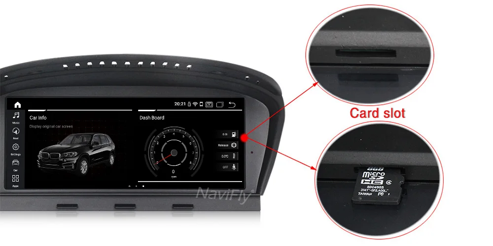 Discount 8.8" Android9.0  8 Core IPS Screen Car Multimedia Player For BMW Series 5 E60 E61 E62 GPS Navigation Wifi Auto Radio 12