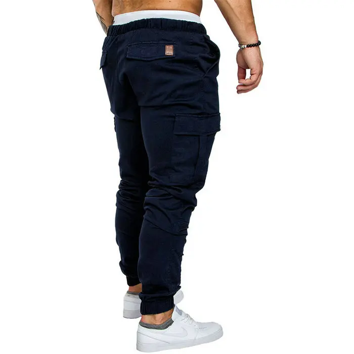 white harem pants Autumn Men Pants Hip Hop Harem Joggers Pants 2020 New Male Trousers Mens Joggers Solid Multi-pocket Pants Sweatpants M-4XL harem outfit