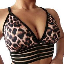 Новые Регулируемые бюстгальтеры для нижнего белья леопардовые сексуальные женские бюстгальтеры пуш-ап без косточек для девушек женские gorsoutien-gorge