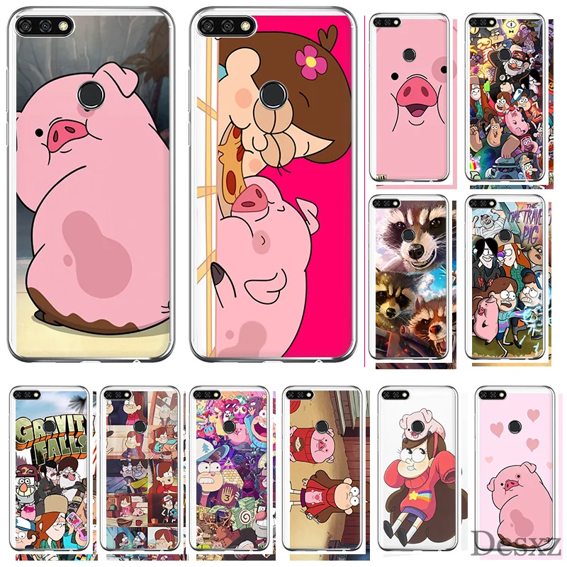 

Gravity Falls Pig Phone Case Cover For Huawei Honor 6A 7A 7C 6C 7X Pro 8 8X 9 10 Lite Play