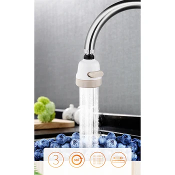 

Adjusting Tap Kitchen Faucet Shower 360 Rotate Water Saving Shower Head Kitchen Faucet filtered Faucet Accessories