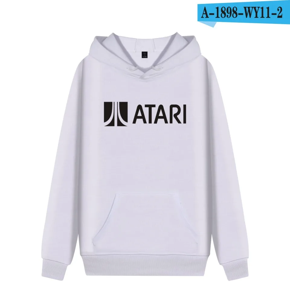 white Luckyfridayf Atari негабаритных Толстовки кофты 3D принт плюс Для мужчин/wo Для мужчин зимние moletom хлопок casaco розовый уличная Большие размеры - Цвет: white