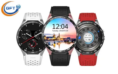 GFT smart watch KW88 font b smartwatch b font sim with wifi 3g net heart rate