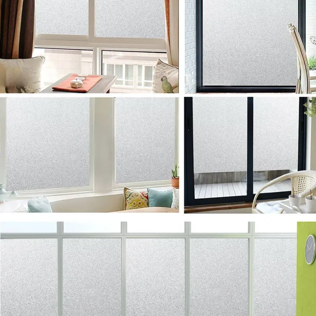 Pretty Opaque Glazed Paper Frosted Self adhesive Glass Stickers Window Stickers Bathroom Windows