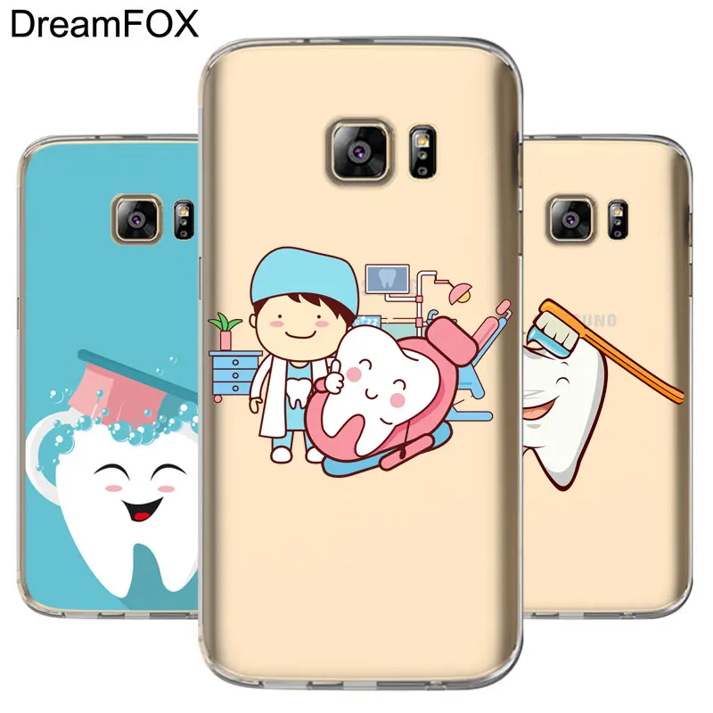 

DREAMFOX M210 Dentist Dental Soft TPU Silicone Cover Case For Samsung Galaxy S5 S6 S7 S8 S9 S10 S10E Lite Edge Plus