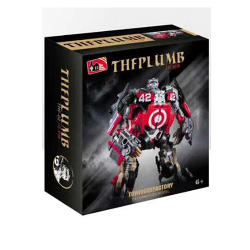 Thf02 Deluxe Red Transformation Figma Robot Deformable Car ABS OP Commander Big Size Plastic Collection Gift Toy For Child