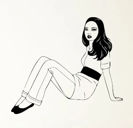 Big tittie teen sluts Hot girl vinyl sticker