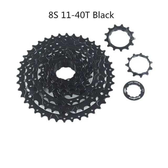 Sunracing CSM680 8 скоростей 11-40 т черный/серебристый велосипед кассета для Shimano SRAM переходник маховика для GS SGS трансмиссия - Цвет: 8S 11 40T Black