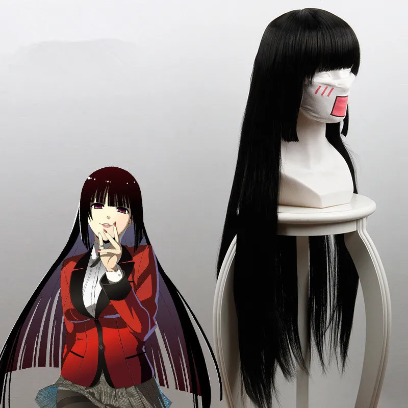 Новый аниме Kakegurui компульсивный гамблер Jabami Yumeko парик для косплея на Хэллоуин