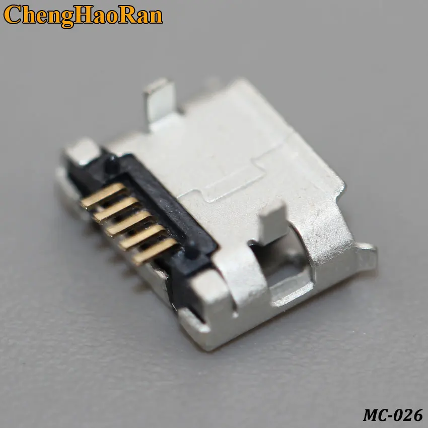 

ChengHaoRan 10pcs micro USB mini connector 5pin Long needle 5Pin Data port Charging port mini usb connector for Mobile end plug