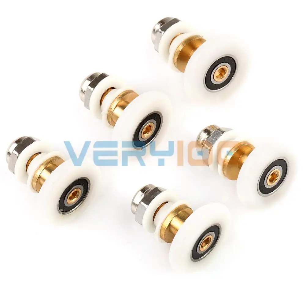 Hot 5pcs Shower Door ROLLERS Runners Wheels 27mm Replacement Partsin Door Rollers from Home