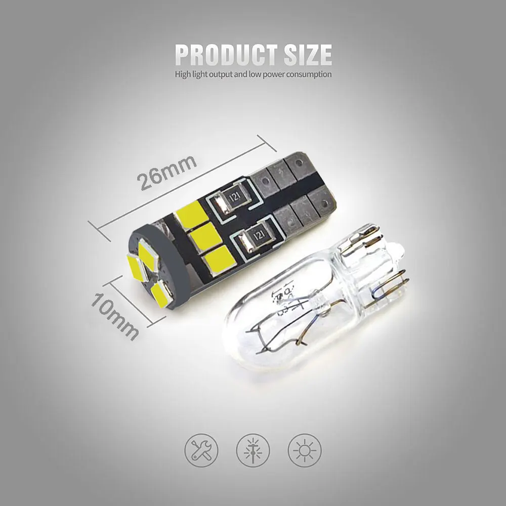 VANSSI 4 шт. T10 W5W 168 2825 194 9SMD светодиодный ные лампы для автомобильного интерьера