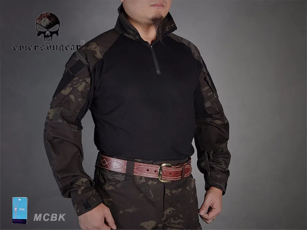 Emerson тактическая Боевая G3 рубашка страйкбола Военная Рубашка bdu Мультикам черная