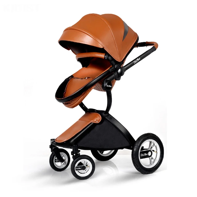 $US $339.14  Baby stroller Luxury high landscape lightweight folding two-way sitting lie baby stroller leather b
