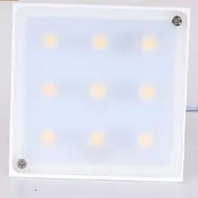 Светодиодный светильник для шкафа DC12V Квадратный светодиодный светильник s кухонный светильник s светодиодная лампа 2 м кабель 2 Вт супер умный