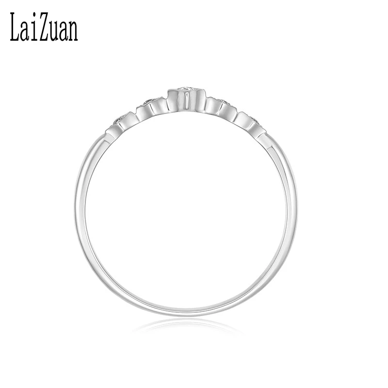 LaiZuan Moissanite Ring Sterling Silver 925 Jewelry VVS/DEF Color Test Positive Moissanite Diamond Engagement Wedding Ring Women