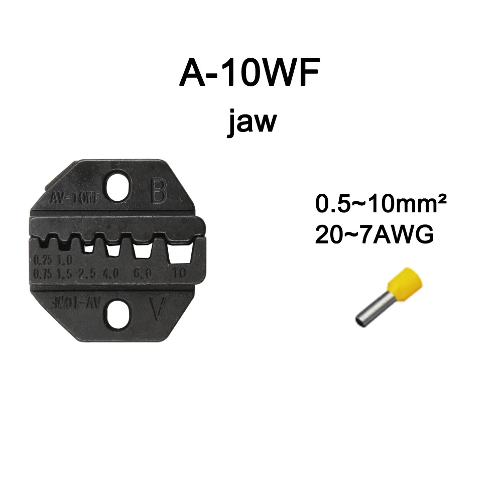 A10WF A26TW A06 A03BC A02WF2C A40J плашки наборы для HS FSE AM-10 EM-6B1 EM-6B2 обжимной Пилер обжимной станок модули один комплект челюсти - Цвет: A10WF