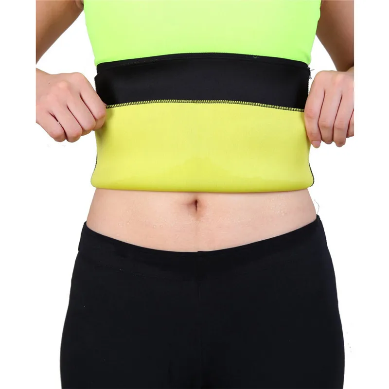 NINGMI Slimming Waist Trainer Women Tracksuit Fat Burning Hot SPA Sportes  Workout Thermal Sweat Sauna Neoprene Body Belt Girdles