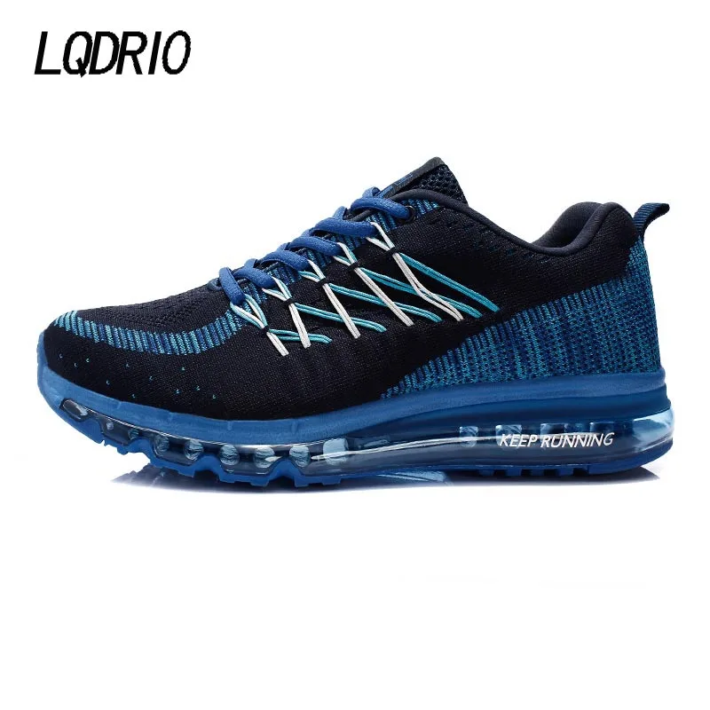 2017 new men running air mesh sports athletic shoes outdoor cushioned trainers sneakers bluein