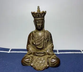 

Bodhisattva sculptures in antique collections: small copper-plated statues of Buddhas and Bodhisattvas