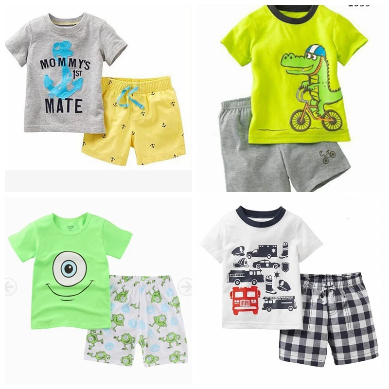 

Hot New Girls Clothes Sets 2-7y Girl Summer Pajamas 2019 Short Sleeve Kids Sleepwear Set Children's Pijamas clothing set