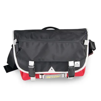 

1000D Solid Oxford Men Crossbody Messenger Bag Boys Large Capacity Nylon Black Red Shoulder Messenger Bags Boy Teenagers Flap