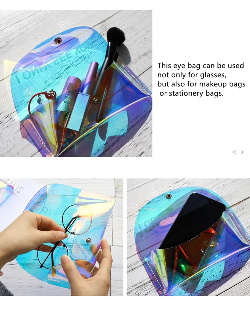 Transparent Laser Sun Glasses Soft Case Glass Spectacle Cosmetic Protection Sunglasses Box For Travel Eyewear Accessories Bags