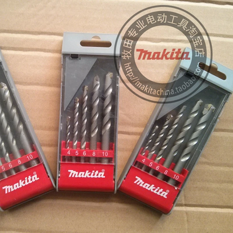 Original Makita D 05175 Impact Drill Bit 5PCS Set Concrete Building