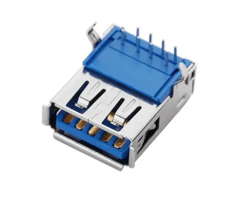 5шт./лот USB 3 0 гнездовой 9 контактный разъем типа А 90 градусный горизонтальный