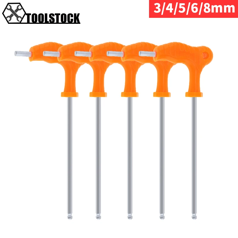 

4mm Hex Key Wrench Long Arm Star Torx Allen Wrench Spanner Hexagon T Type Wrenches Bicycle Repair Tools