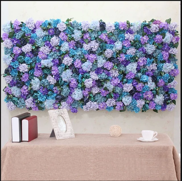 1m*1m custom artificial flower wall panel backdrop wedding decor flower