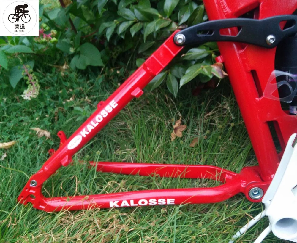 Best Kaloss DIY colors  foldable  bicycle  frame  full suspension   mountain  bike frame  aluminum alloy   17 inch  26 inch 4