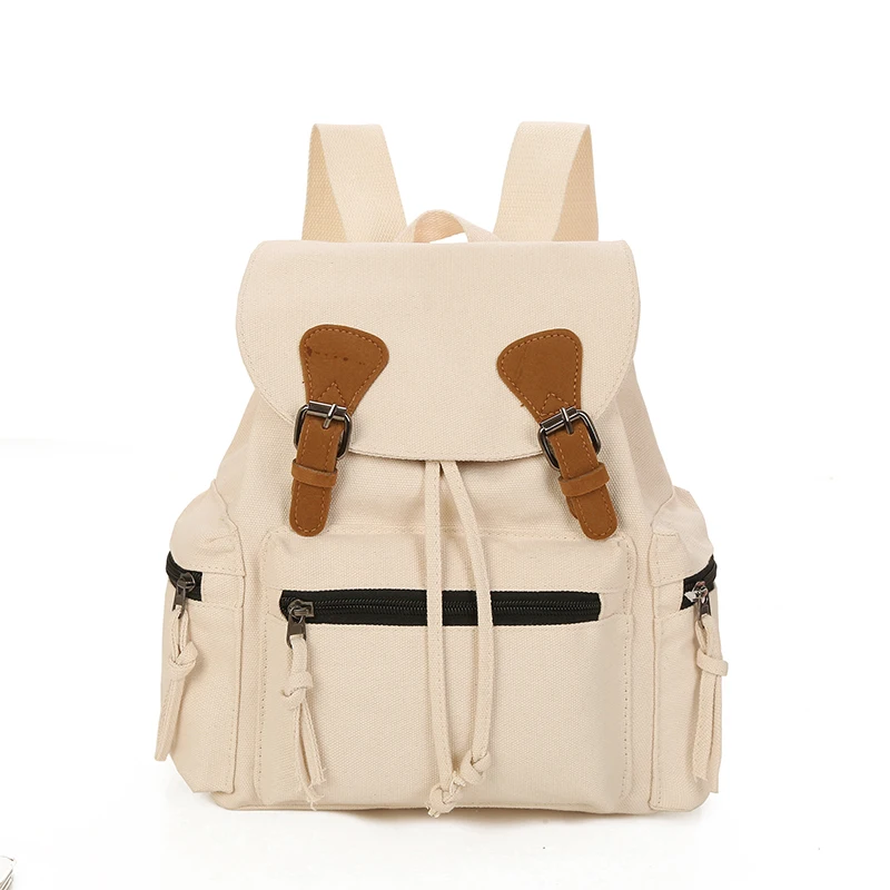 

School Backpack Bags For Teenage Girls Backpack Women Female Wearable canvas Literary Bag
