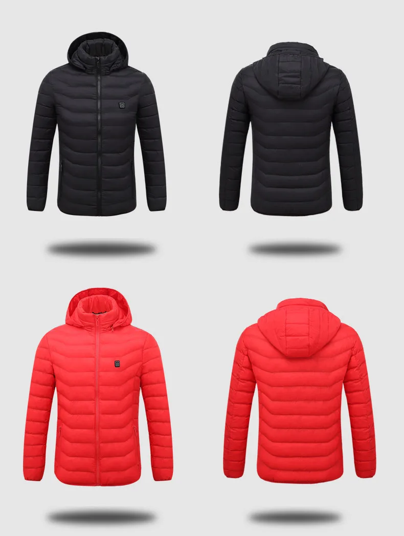 Electric Heated Jacket Clothes Men Women USB Lower Voltage Adjustable Temperature Waistcoat Thermal Warm Winter Jacket 44