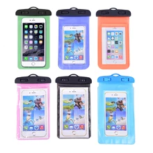 Водонепроницаемый плавательный мешок сумки ремешок с светящийся подводный чехол для телефона для 5,5 дюймов следующие размеры всех телефонов